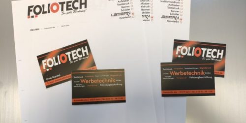Briefbogen / Visitenkarten / Printprodukte